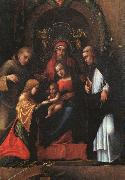 CORNELISZ VAN OOSTSANEN, Jacob The Mystic Marriage of St. Catherine dfg oil painting